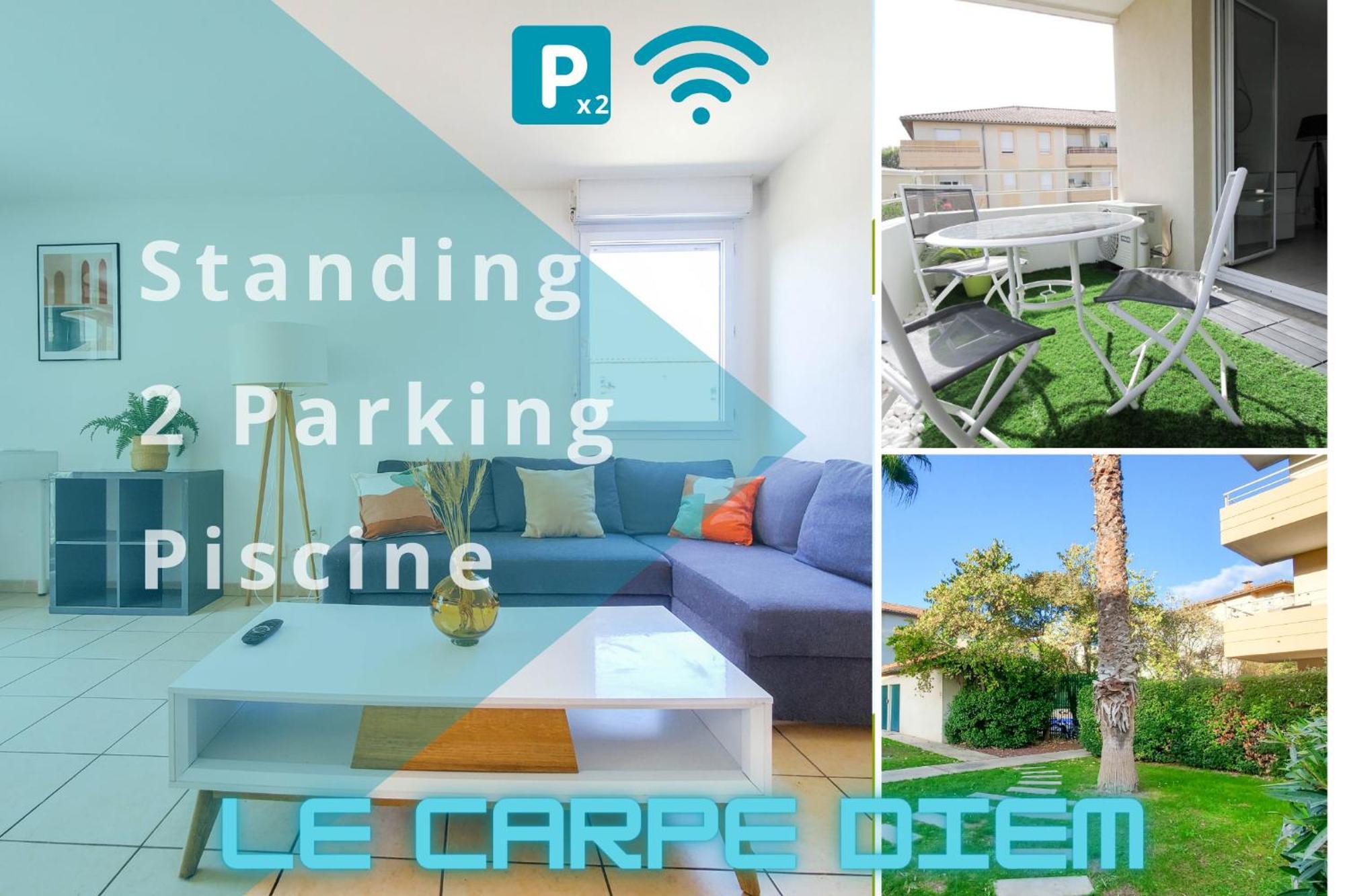 *Le Carpe Diem, Appartement 2 Chambres, Piscine, 2 Parking, Clim* Montpellier Ngoại thất bức ảnh